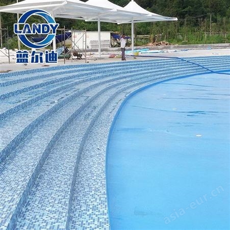 泳池PVC胶膜工厂 无需使用泳池胶膜粘结剂 铺装施工 蓝尔迪