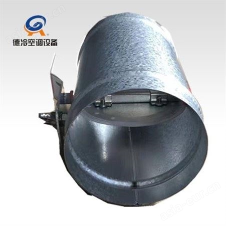 德冷空调生产的直径100mm型圆形风管用风阀 镀锌板或不锈钢材质