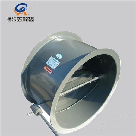德冷空调生产的直径100mm型圆形风管用风阀 镀锌板或不锈钢材质