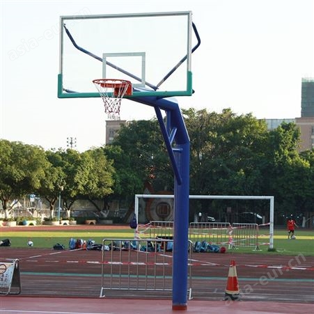 地埋圆管篮球架 户外圆管篮球架 通奥 固定篮球架 学校标准篮球架