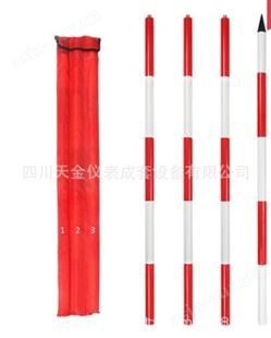 测量用花杆2米/3米/5米测量尺工程测绘花杆标尺红白