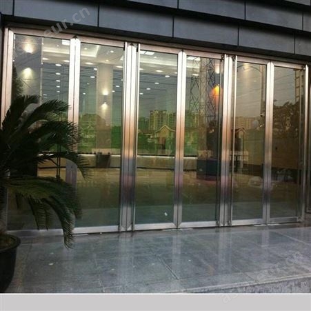 十年经验办公楼不锈钢大门 钛金不锈钢玻璃地弹门定制